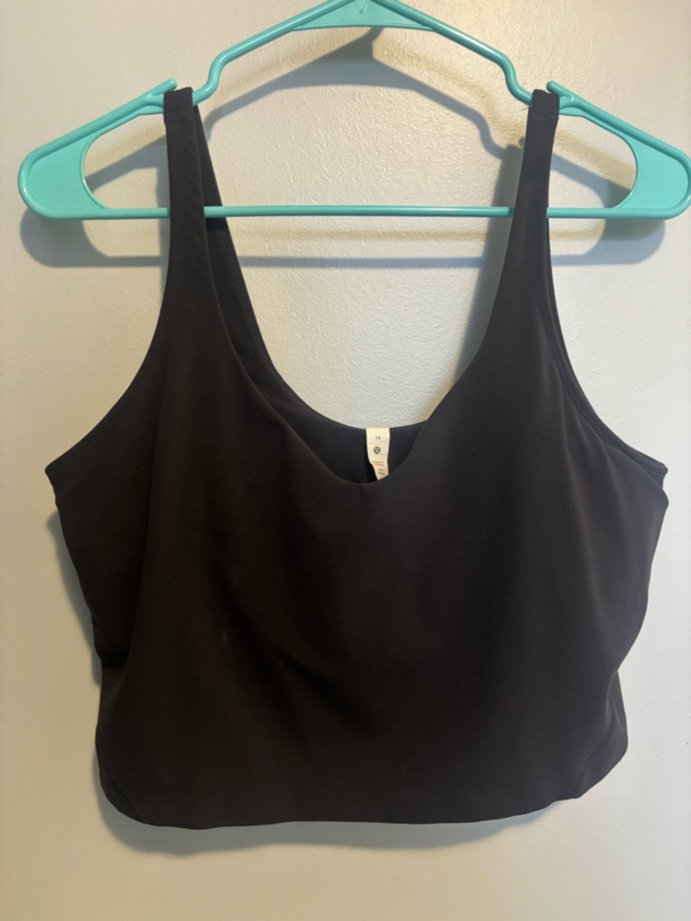 lululemon athletica Black Scoop Neck Tank